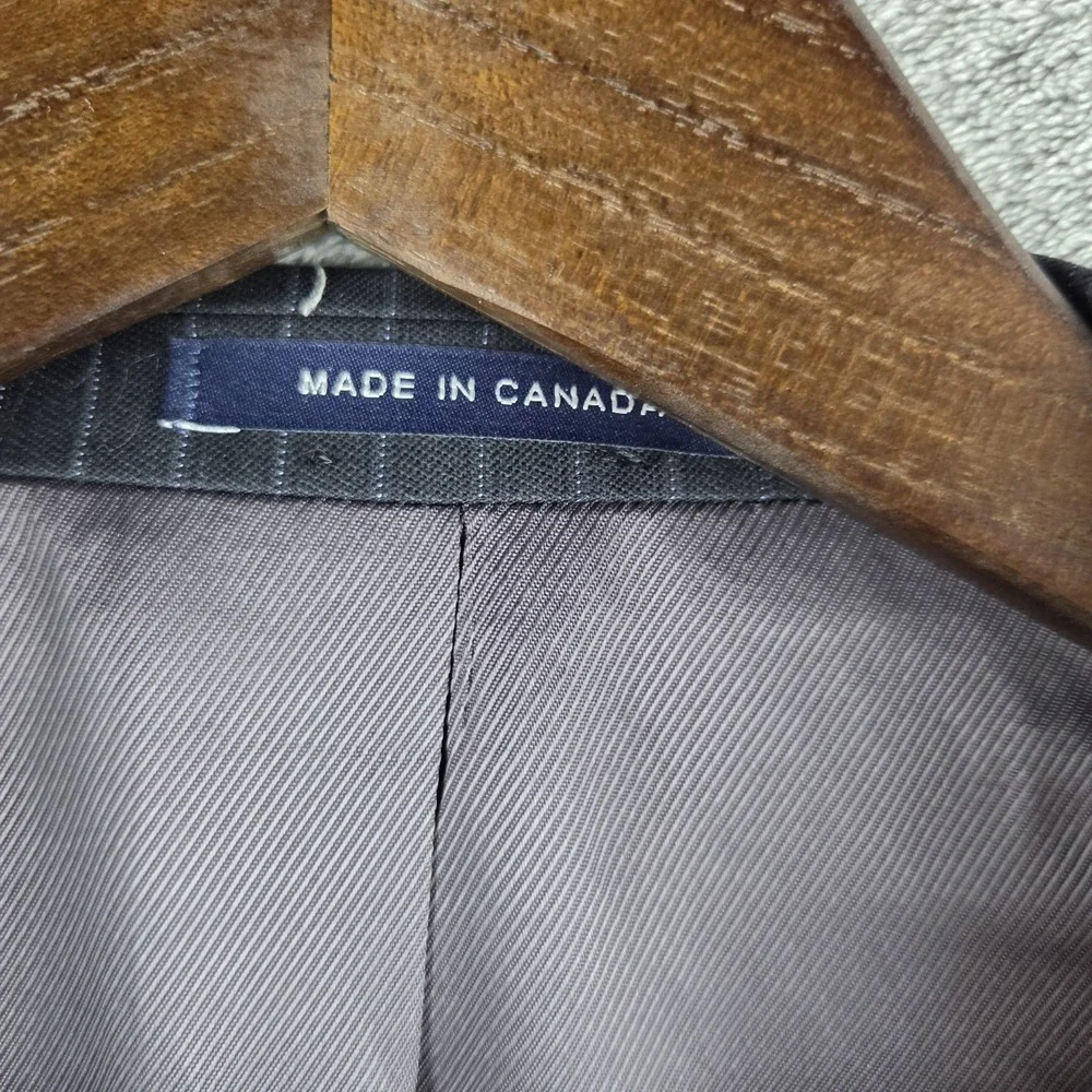 Loro Piana Cremieux Super 130's Pinstripe Short Blazer Sport Coat Suit 40S 34